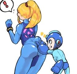 mega man (character) from capcom by honeyboyy