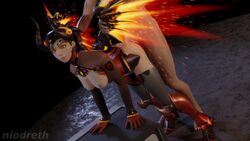 3d alternate_costume animated areolae bent_over blender bouncing_ass bouncing_breasts breasts clothed_female_nude_male devil_mercy erection faceless_male female from_behind from_behind_position looking_at_viewer male mercy niodreth nipples no_sound overwatch penis sex short_loop standing standing_sex straight thighhighs tiptoes video wing_grab wink winking winking_at_viewer
