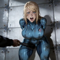 ai ai_art ai_generated angry angry_expression angry_face angry_female attitude_adjustment bdsm bdsm_gear bdsm_room big_breasts big_pussy bit_tits blonde_female blonde_hair blue_bodysuit bodysuit bondage breasts brutal cameltoe cameltoe_leggings cameltoe_spandex captured clitoris_bondage clitoris_torture clitoris_whipped damsel_in_distress dark-skinned_male dazed defeat defeated defeated_heroine distress dungeon enjoying_punishment enjoyment extreme_pleasure female female_focus flogger flogging gameover helpless helpless_female high_heels impact interrogation interrogation_pov legs_apart locked_arms locked_up masochism masochist metroid motion_blur nipples nipples_visible_through_clothing orgasm orgasm_face orgasm_from_pain overstimulation pain perfect_body pov pov_eye_contact pov_whipping puffy_pussy punished punishment pussy_whipping restrained restrained_female restrained_wrists restraints samus_aran shaking shaking_orgasm shaved_pussy slave stiff_nipples surprised_expression tied_up torture tortured trembling_for_pleasure whip whipped whipped_clit whipped_clitoris whipping whipping_pov wide_hips wide_legs wide_thighs zero_suit zero_suit_samus impact_effect cleavage gaping_mouth