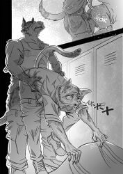 2_furries beastars dog feral furry_ass furry_gay knotted taika taika_no_risei