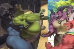 5boys abs activision animated anthro anthro_only artist_name balls ballsack bara barazoku being_watched big_balls big_penis bubba_(spyro) circumcised delbin_(spyro) dragon duo exhibitionism fellatio furry furry_only gay gay_male gay_sex gif green_body green_scales horn horns huge_penis male male_only muscles muscular muscular_male mythological_creature navel nestor_(spyro) nipples pecs penis purple_body purple_scales raccoon21 rescued_dragons_(spyro) scalie scalie_only sharp_teeth short_playtime spyro_the_dragon teeth voyeurism watermark white_body white_scales wings anal anal_sex anal_penetration glans bouncing_penis bouncing_balls looking_pleasured black_body black_scales red_body red_scales anal_tugging necklace