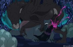 alien alien_(franchise) big_butt black_body bodily_fluids butt collar colored_cum cum cum_in_mouth cum_inside dark_(xenodragon21) dark_the_xenodragon digitigrade dragon duo egg female feral genital_fluids grey_body hi_res hive hybrid looking_back male male/female male_on_top mythological_creature mythological_scalie mythology on_top oral oral_penetration penetration pinned pinned_to_ground purple_cum saliva scalie submissive submissive_female teeth tongue tongue_out unusual_bodily_fluids unusual_cum unusual_genital_fluids viola_bat xenomorph