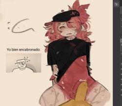 1boy 1femboy angry angry_expression balls baseball_cap block_tales femboy feminine_male flat_chest griefer_(block_tales) hat_only male male_focus male_only naked naked_male nipples nude nude_male partially_nude_male penis pisslovwr69 player_(block_tales) red_eyes red_sclera roblox roblox_game robloxian showing_penis sitting solo solo_male spread_legs spreading twink white_body white_hair white_skin