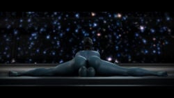 mass_effect bioware samara asari futanari futa_only 1futa blue_skin big_balls big_ass banap naked