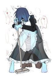artist_request cunnilingus cunnilingus_from_behind cunnilingus_in_skirt deltarune eating_ass eating_pussy kris_(deltarune) kris_female_(deltarune) maid maid_outfit maid_uniform vessel_(deltarune) xiaoyixd