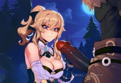 ai_generated ai_assisted nay_juno about_to_be_raped about_to_have_sex inminent_sex inminent_rape hoyoverse mihoyo sexy sexy_pose 1girl1boy 1girl 1girls 1boy1girl 1boy dark-skinned_male dark_skin genshin_impact jean_gunnhildr hilichurls_(species)
