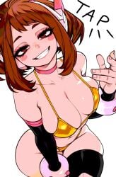 ai_assisted ai_generated golden_bikini my_hero_academia ochako_uraraka orangtheman voluptuous_female
