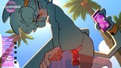 animated anthro beach diives female golden_monkey hi_res lovense lovense_mission_2 penetration sex_toy shiliu_(diives) solo thunder toy vaginal vaginal_masturbation vaginal_penetration vibrator xingzuo_temple