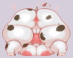 anthro anus berta_(ruby_panda) big_breasts big_butt bovid bovine breasts butt cattle female genitals hi_res mammal nipples overweight overweight_anthro overweight_female pink_nipples ruby_panda_(artist) solo teats thick_thighs udders vulva wide_hips