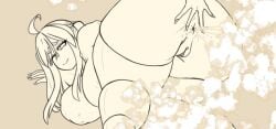 :3 alternate_version_available big_ass big_breasts blush enjoying_farting fart fart_cloud fart_fetish farting farty_chan funlitogc gassychan_(artist) gina_(funlitogc) huge_ass huge_breasts large_ass large_breasts monochrome no_panties on_hands_and_knees pussy spreading spreading_anus spreading_ass