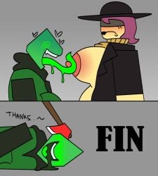 1boy 1boy1girl 1girls 2d 2d_(artwork) 2d_artwork boobs boobs_focus breasts breasts_focus breasts_out coat comic comic_panel comic_strip dialog dialogue digital_drawing_(artwork) digital_media_(artwork) drool drooling eyelashes female ferman ferman_(robloxian) forsaken_(roblox) green_body green_skin hat heart hearts horny horny_male jane_doe_(forsaken) licking licking_breast licking_nipples lipstick male naked naked_female nude nude_female panels raised_shirt roblox roblox_game robloxian shirt shirt_lift shirt_pull sweater text text_box text_bubble thick tits titties tongue tongue_out voluptuous voluptuous_body voluptuous_female yellow_body yellow_skin