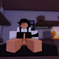 1boy 3d angler artist_request balls bottomless character_request fisch_(roblox) gay penis roblox roblox_game robloxian source_request tagme