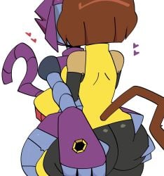 2026 2d 2d_(artwork) 2girls anthro ass ass_grab big_ass big_butt brown_body brown_hair brown_skin butt_grab cat_girl cat_humanoid cat_tail catgirl claws clothed clothing color colored digital_drawing_(artwork) digital_media_(artwork) fat_ass fat_butt feline feline_humanoid female female_focus female_only fully_clothed gameoverse glitch_productions grabbing grabbing_another's_ass grabbing_ass grabbing_butt heart heart_symbol humanoid kit_(gameoverse) kit_bodega malice_(gameoverse) robot robot_cat robot_catgirl robot_girl simple_background tail white_background xarop77 yuri