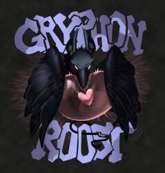 2026 aggressive_fertilization avian beak bite biting_ovum black_background black_body english_text feathered_wings feathers gryphon heart_symbol hi_res impregnation mythological_avian mythological_creature mythology orange_eyes ovum ovum_bite ovum_with_heart simple_background sperm_cell sperm_cell_with_face sperm_dominating_ovum sperm_maw sticker tail text wings zoquete