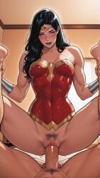 1girls ai_generated amazon_position tagme vaginal_penetration wonder_woman wonder_woman_(series)