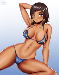 bikini female grigorart overwatch pharah solo