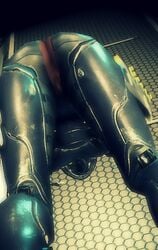 alien alien_girl amonsrule ass_grab captura latex leather photoshop pussy tenno valkyr valkyr_(warframe) warframe warframetenno