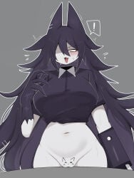 ! 1girls :3 _ _()_ __ ___ _____ ______ beni_imo big_breasts black_eyes black_hair blush body_writing bottomless breasts claws do_you_want_to_pet_my_cat_(meme) female fundamental_paper_education miss_circle_(fundamental_paper_education) open_mouth pussy speech_bubble sweat tagme very_long_hair white_skin