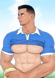 kensuke_(yhs8) original gay yaoi bara male male_only 2019
