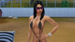 beach_chair bella_goth female female_only heels hot milf model_pose modeling mom mommy mother pose sex sexy sexy_pose sims sims4 slutty_female sunglasses teasing the the_sims_4 wife