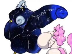benkonroy cock_vore condom condom_filling cum futanari hyper_ass hyper_balls hyper_breasts hyper_penis intersex sabath_industry saline_(sabath_industry) tagme video