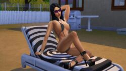 beach_chair bella_goth female female_only heels hot milf model_pose modeling mom mommy mother pose sex sexy sexy_pose sims sims4 slutty_female sunglasses teasing the the_sims_4 wife