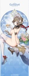 sandrone_(genshin_impact) genshin_impact ai_generated third-party_edit nude_filter back ass nipples teacup