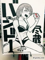 1girls 2d 2d_(artwork) 2d_artwork adult adult_female arm_support bare_arms bare_belly bare_chest bare_hands bare_hips bare_knees bare_legs bare_midriff bare_navel bare_shoulders bare_skin bare_thighs belly belly_button bikin bikini_only bikini_top black_and_white black_bikini black_bikini_bottom black_bikini_top black_fingernails black_hair_ribbon black_hair_tie black_nail_polish black_nails black_ribbon black_swimsuit black_swimwear bocchi_the_rock! braid braided_hair braided_ponytail braids breasts calves collarbone drawing drugged drunk drunk_blush drunk_female drunken_eyes ear_piercing earrings exposed exposed_arms exposed_belly exposed_chest exposed_hips exposed_legs exposed_midriff exposed_navel exposed_shoulders exposed_skin exposed_thighs eyebrows_visible_through_hair eyed_female feet female female_focus female_only fingernails fingers full_body greyscale groin hair_ribbon hair_tie haired_female half_naked half_nude halterneck head_tilt high_resolution highres hiroi_kikuri ibikini_bottom intoxicated japanese japanese_female japanese_girl knees lean_figure legs legs_apart legs_folded legs_spread long_hair looking_at_viewer lysine_slmr mature mature_female midriff monochrome monochrome_background nail_polish nails naked naked_female naked_woman narrow_waist navel nude nude_female nudity open_mouth open_mouth_smile parted_lips partially_undressed pierced_ear ponytail purple purple_eyes purple_hair ribbon scantily_clad seiza semi_nude sharp_teeth shoulders simple_background single_braid sitting sitting_on_ass sitting_on_floor sitting_on_ground sitting_on_knees skinny skinny_female skinny_girl skinny_waist slender_body slender_waist slim_female slim_waist small_breasts small_waist smile smiley_face smiling smiling_at_viewer solo spread_legs spreading_legs spreading_thighs swimsuit swimwear thighs thin_female thin_waist tilted_head tipsy tongue upper_teeth wariza wasted white_background