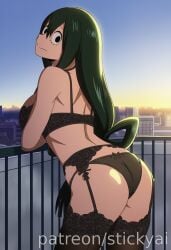 ai_generated 1girls anime breasts fit nsfw tits stickyai eyes hair female tsuyu_asui my_hero_academia boku_no_hero_academia