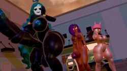 3futas anthro ass_crack butt_crack cum cumshot futanari goomogumogu hands-free hyper_ass hyper_balls hyper_breasts hyper_penis sabath_industry saline_(sabath_industry) tagme video