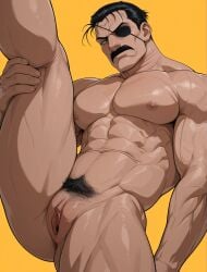 ai_generated bara cuntboy fullmetal_alchemist gay king_bradley muscles muscular noellyc00mer yaoi