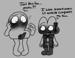 battle_for_dream_island battle_for_dream_island_again bfdi bfdia bfb object_shows tentacle_penis pussy tpot the_power_of_two algebralien two_(tpot) four_(bfb) vadahlivokroz penis_clothing
