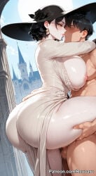 1girl ai_generated alcina_dimitrescu big_breasts female mature_female nipples penetrarion resident_evil resident_evil_8:_village revoaru sex thick_thighs thighs
