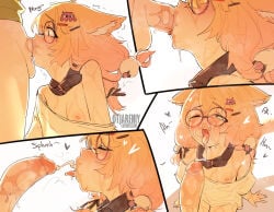 blowjob cat_ears catgirl indie_virtual_youtuber minikomew otjareniy vedal987 virtual_youtuber vtuber