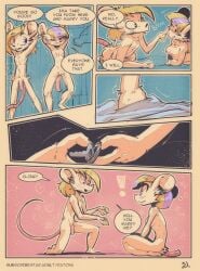 after_sex anthro blonde_hair boop breasts brother_(lore) brother_and_sister_(lore) comic dialogue docked_tail duo exclamation_point female fur genitals hair heart_symbol hi_res highlights_(coloring) incest_(lore) iris_(ratcha) key male male/female mammal marriage_proposal mouse murid murine navel nipples nose_boop nude penis purple_highlights ratcha rodent short_tail sibling_(lore) sister_(lore) skye_(ratcha) speech_bubble tail teeth_showing twincest_(lore) twins_(lore) vulva white_body white_fur