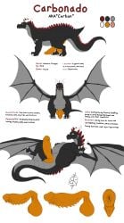 absurd_res anus aroused back_spines baghikat balls big_anus big_balls big_penis big_wings black_body black_scales butt carbonado claws colored digital_media_(artwork) dragon erection european_mythology fangs feral flaccid folded_wings genitals grey_body grey_chest grey_membrane grey_scales grey_underbelly hi_res horn huge_anus huge_balls huge_penis huge_wings long_tail looking_at_viewer lying male male_feral membrane_(anatomy) membranous_wings model_sheet mythological_creature mythological_scalie mythology neck_spikes on_back orange_anus orange_balls orange_penis paw_on_belly pawpads paws penile_spines penis presenting presenting_penis puffy_anus red_eyes red_spines reptile scales scalie smile smiling_at_viewer solo spiked_penis spikes spikes_(anatomy) spines spread_legs spread_wings spreading tail tail_anus teeth text thick_tail thick_thighs toe_claws tongue tongue_out western_dragon wing_claws wings