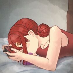 2d 2d_animation ahe_gao ahegao_face animated anus anus_focus big_ass big_balls big_breasts big_butt big_penis broken chains condom condom_on_penis condoms condoms_on_bed cum cuming dark-skinned_male female free_use gag gagged gagged_female game gamepad geministarsign live2d longer_than_2_minutes longer_than_30_seconds longer_than_one_minute looking_back lyilying_on_back lying_on_bed lying_on_stomach male marked open_mouth oral oral_sex orange_eyes original phone_call red_hair sabapuf short_hair smile smiling sports_uniform strong_male tagme teeth toy toys vagina vaginal_penetration vaginal_sex vibrator vibrator_in_pussy video white_body white_skinned_female x-ray zafiro_del_rey