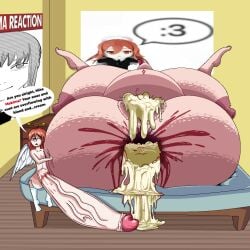 after_anal after_sex after_vaginal angel angel_devil_(chainsaw_man) angel_wings anus anus_focus areolae big_ass big_balls big_belly big_breasts big_butt big_nipples big_penis big_thighs bigger_female bleeding_from_anus blood blood_on_ass bloody_anus chainsaw_man cum cum_draining cum_in_anus cum_in_ass cum_in_pussy cum_inside demon demon_boy demon_girl draining draining_semen female femboy femboy_on_female femboydom hyper hyper_anus hyper_ass hyper_balls hyper_belly hyper_breasts hyper_butt hyper_cock hyper_cock_femboy hyper_genitalia hyper_penis hyper_testicles inflation light-skinned_female light-skinned_male light_skin makima_(chainsaw_man) penis penis_out small_but_hung small_dom_big_sub smaller_femboy smaller_male