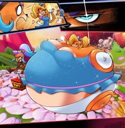 alternate_version_available coco_bandicoot comic inflation naughty_dog princess textless textless_version