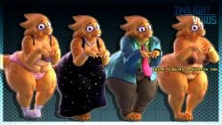 3d_(artwork) absurd_res alphys anthro areola ass belt belt_buckle big_areola black_clothing black_dress blender_(artwork) blender_cycles_(artwork) blue_background bottomwear brown_bottomwear brown_clothing brown_nipples brown_pants buckle buckteeth cartoon_eyes clothed clothing coat digital_media_(artwork) dress eyewear female fingers_together foot_on_foot footwear freckled_butt freckled_face freckled_legs freckled_shoulders freckled_thighs freckles gem glasses green_clothing green_coat green_shirt green_topwear hi_res hunched_over jewelry khaki_pants looking_at_viewer monster necklace necktie nipples obese overweight pants pattern_background pattern_clothing pattern_underwear pearl_(gem) pearl_bracelet pearl_necklace pubes raised_tail rectangular_glasses red_necktie round_glasses scales scalie sequin_dress sequins shirt shy simple_background slightly_chubby smile socks solo tail teacher teeth teeth_showing text thick_thighs topwear twilightv0ids two_tone_hands undertale undertale_(series) underwear underwear_only watermark wearing_glasses yellow_body