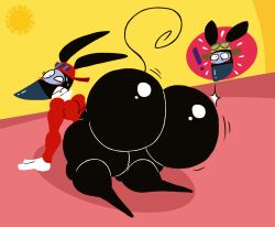 abstract_background artist_logo artist_name ass ass_jiggle big_ass big_butt black_body black_fur blush blush_lines bodily_fluids bubble_ass bubble_butt butt butt_jiggle curvy_figure featureless_feet feet femboy fur glistening glistening_ass glistening_body glistening_butt glistening_clothing glistening_head glistening_headgear glistening_headwear glistening_legs gloves hat headgear headwear hi_res huge_ass huge_butt huge_thighs humanoid_hands jiggle jiggling jiggling_ass kneeling legs les_ratz looking_at_another looking_at_viewer looking_back looking_back_at_another lying male male/male male_only mammal mostly_offscreen_character mouse murid murine on_front raised_tail rapido_(ratz) rat rat_tail razmo red_headgear red_headwear shiny_ass small_waist solo starry_eyes surprised tail teeth teeth_clenched thatdawgmurray thick_thighs xilam yellow_background