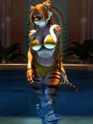 1girls 3d bikini hi_res highres huge_ass huge_breasts jun_(petruz) long_hair orange_fur orange_hair petruz_(copyright) pool seductive seductive_look sfm source_filmmaker tiger tiger_ears tiger_girl tiger_tail toned toned_female viper_desires white_fur yellow_eyes