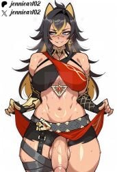 dehya (genshin impact) from genshin impact by jennieart02