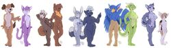 3girls 7boys anthro bailey_(housepets!) breel_(housepets!) canid canine canis casual cory_(housepets!) dragon edit felid feline felis female ferret fur furry grape_jelly_(housepets!) group housepets! humanoid keene_(housepets!) king_(housepets!) lagomorph lineup male mammal mustelid naked nude peanut_butter_(housepets!) pete_(housepets!) purple_fur pussy rabbit rick_griffin scalie simple_background skunk spirit_dragon_(housepets!) tail webcomic wolf zach_(housepets!)