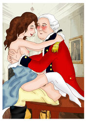 2018 blush breasts colonialfox england female general_charles_cornwallis georgian happy_sex history male officer redcoat revolutionary_war sex soldier straight table uniform