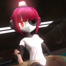 1boy 1girl 1girls 3d_animation animated animation blush cock cum cumshot cute different_angles emotionless expressionless flat flat_chest garry's_mod girl handjob lisedoub looking_at_penis looking_away medium_penis mini_sentry mini_sentry_chan_(zzwz) no_emotion red_eyes red_hair red_light robot robot_girl robot_humanoid sound sound_effects tagme team_fortress_2 tsundere turret video white_shirt