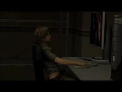 2girls 3d animated biohazard breasts female jill_valentine jill_valentine_(blonde) jill_valentine_(julia_voth) lordaardvark no_sound rebecca_chambers resident_evil video yuri