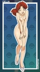 delia ketchum (pokemon) from nintendo by elcolegadp