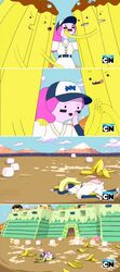 adventure_time banana_guard canonical_scene cartoon_network cum gangbang group pink_hair pink_skin princess_bubblegum rape