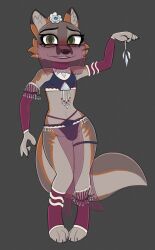 1boy brown_fur eyeshadow femboy fox furry gay green_eyes makeup solo trap yitexity